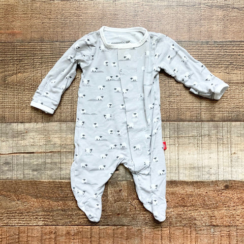 Magnetic Me Gray Sheep Footie Outfit- Size Preemie (see notes)