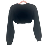 Buffbunny Black Cloud Bolero Back Cutout Cropped Top NWT- Size S