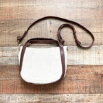 Madewell Cotton/Linen and Leather Trim Magnetic Closure Bag (sold out online)