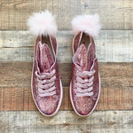 Minna Parikka Pink Glitter Bunny Tail Sneakers- Size 40 (BRAND NEW)