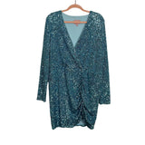 Show Me Your Mumu Light Blue Sequin Dress - Size XXL (Sold Out Online!)