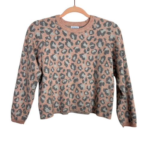 Mayoral Pink Animal Print Sweater - Size 12 Girls