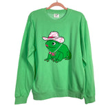 Living Fully Co. by Mallory Ervin Green Frog Sweatshirt- Size M