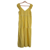 Old Navy White/Yellow Gingham Dress - Size M