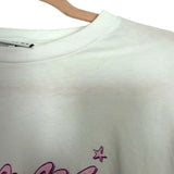 GANNI White Dolphin Graphic T-Shirt- Size L (see notes)