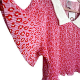 Taby Original Pink and Red Fiercely Loved Skirt Set NWT- Size M/L