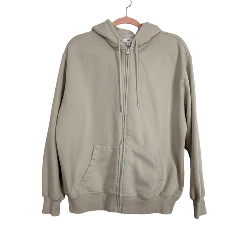 BP. Cream Zip Up Sweatshirt - Size M (See Notes)