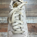 Pre-Owned Nike Air Force 1 White Leather Sneakers- Size 8 (see notes)