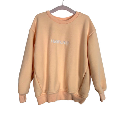Zara Peach Harper Crewneck Top - Size 3-4 Years