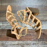 Betseyville Studded Strappy Heeled Sandals- Size 9.5 (see notes)