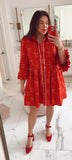 Ivy City Co Bowie Dress In Red NWT - Size XL (Sold Out Online!)