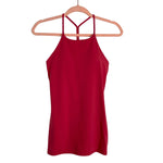 Lululemon Red Racerback Padded Tank- Size 6