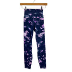 Lululemon Navy Blue/Pink/Blue Patterned Leggings - Size 2 (Inseam 23")