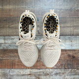 Nike React Infinity Flyknit White/Animal Print Sneakers - Size 8