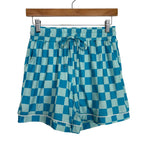 Katy Did Blue Checker Print PJ Set NWT - Size M (sold out online)