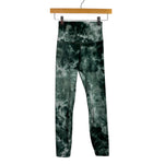 Lululemon Dark Green Marbled High Waisted Leggings - Size 2 (Inseam 24")