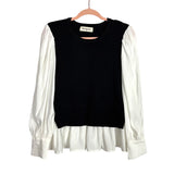 Impressions Layered Sweater Vest Top - Size S