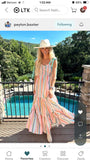 AURA Multi-Color Stripe with Tie Straps Wishing For You Smocked Maxi Dress- Size XS (sold out online)