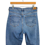 American Eagle Strigid Medium Wash Ripped Knee Mom Jeans- Size 10 (Inseam 29”)