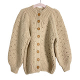 Rylee + Cru Tan Open Knit Wool Blend Cardigan Sweater- Size 2-3Y
