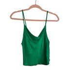 Zara Green Satin Tank Top - Size XS