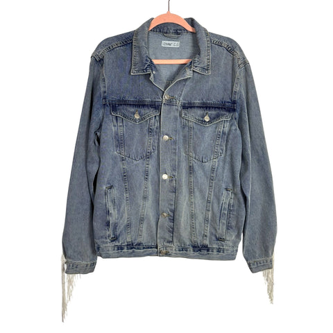 Elia-Cher Tassel Denim Jacket - Size US 8-10