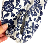 Duffield Lane White Blue Floral Print Dress- Size XXXL (sold out online)