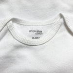 Simple Joys by Carter's White Set of Three Onesies- Size 6-9M (see notes, sold as a set)
