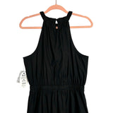 Scoop Black Gathered Halter Dress NWT- Size M (sold out online)