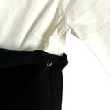 Veronica Beard White with Black Cropped Bustier Overlay Miki Button Down Blouse- Size 2 (see notes - sold out online!)