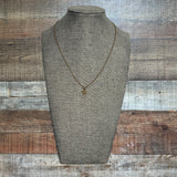 No Brand Gold Bar Star Cutout Necklace (See Notes)