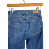 Paige High Rise Canyon Raw Hem Bell Jeans- Size 25 (Inseam 27”)