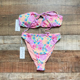 Dippin Daisys Floral Amalfi Padded Bikini Top NWT- Size S (we have matching bottoms)