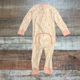 Pippa Holiday Flamingos Zip Up Pajamas- Size 3T