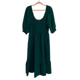Hill House Home "The Nap Dress" Hunter Green Smocked Dress- Size XXL (sold out online)