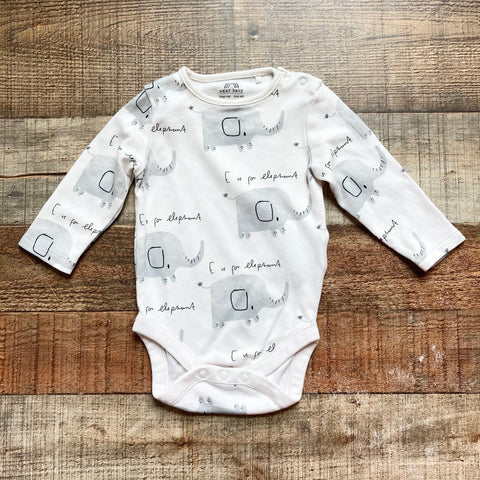 Next Baby Elephant Onesie- Size 3-6M (see notes)