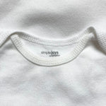 Simple Joys by Carter's White Set of Three Onesies- Size 6-9M (see notes, sold as a set)