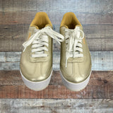 Puma Metallic Gold Platform Sneakers- Size 6 (see notes)