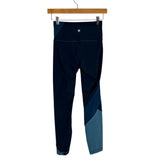 Lululemon Blue Color Block Leggings - Size 4 (Inseam 24")