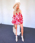 House Of Harlow x REVOLVE Red/White Printed Dress - Size S