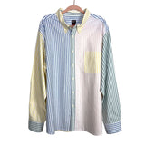 Rowing Blazers (Target) Pastel Striped Color Block Button Up- Size XXL (see notes)