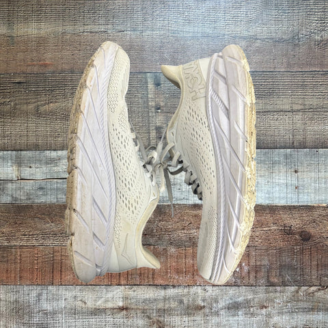 Hoka One One White Clifton Sneakers - Size 7 (See Notes)