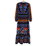 Vestique Black Patterned Dress - Size S (sold out online)