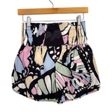 Free People Movement Black/Multicolor Print Shorts - Size M