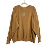 THE POST Tan Logo Crewneck Sweatshirt - Size M (See Notes)