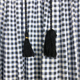 Lauren Conrad Navy/Blue Gingham with Tassel Tie Halter Maxi Dress- Size M (see notes, sold out online)