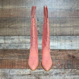 Pink Lily x Krista Horton Pink Embroidered Flower Cowgirl Boots- Size 8 (BRAND NEW, sold out online!)