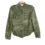 Loft Hunter Green Camo Jacket- Size XS