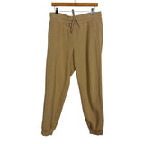 Lululemon Tan Drawstring Waist Fleece Lined Joggers- Size 12