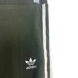 Adidas Olive Green Side Stripe Leggings- Size S (see notes, Inseam 26")